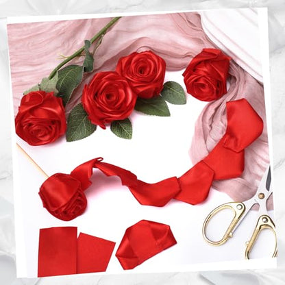 woric Red Satin Ribbon 1.5 Inch 60 Yards for Gift Wrapping - color: Red