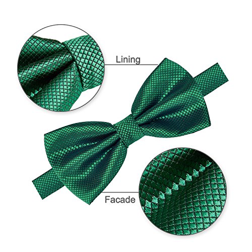 AUSKY 8 PACKS Elegant Adjustable Pre-tied Bow Ties for Men Boys (1&4&5&6&8 Pack for option) - color: C