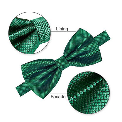 AUSKY 8 PACKS Elegant Adjustable Pre-tied Bow Ties for Men Boys (1&4&5&6&8 Pack for option) - color: C