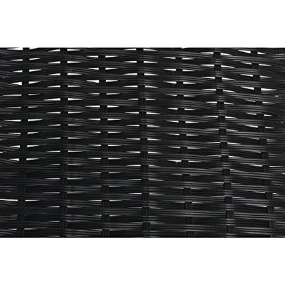 HUBERT Black Storage Basket Tapered - 7 1/2"L x 14"D x 1 1/2" to 4"H - color: Black, size: 7.5"Lx14"Dx1.5-4"H