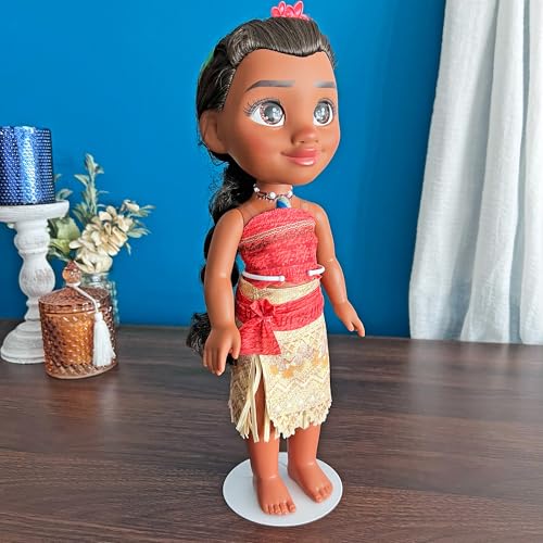 Plymor DSP-60W White Adjustable Doll Stand, Pack of 6 - color: White