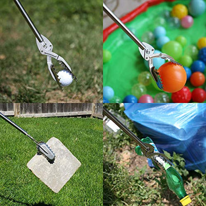 FTH Stainless Steel Grabber Reacher Pickup Tool Heavy Duty Trash Picker 48" - color: 48 Inch