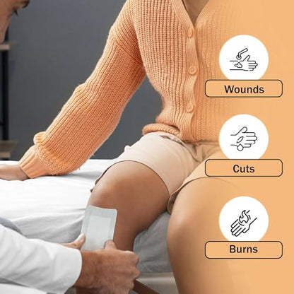 Bordered Gauze Island Dressing 6x6-25 Large Adhesive Bandages for Wound Protection - Good for Hospitals, Medical Facilities, First Aid Kits, and More - style: 6x6