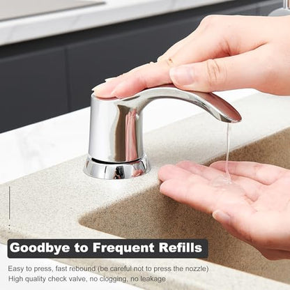 GAGALIFE Kitchen Sink Soap Dispenser - Chrome, G080C-G - color: Chrome, size: with Hose