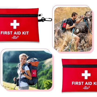 152 Piece Small First Aid Kit, Travel Size First Aid Kit TSA Approved, Mini Forst aid kit for Home, Car, Travel, Camping, Truck, Sports, Office, Hiking Med Kit for Backpack