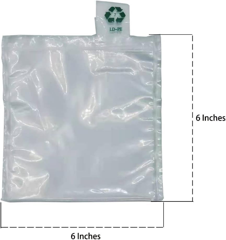Miupoo Packaging Air Bags,Clear Plastic Inflatable Air Packaging Protector Bag with Free Pump Cushion,Air Cushion Blocking Packaging Bag,6x6 Inches,100 Pieces - size: 6x6×100 Inches