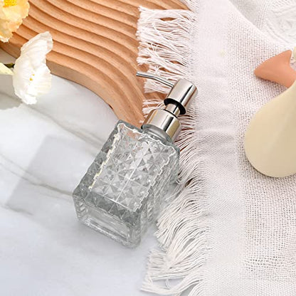 YunNasi Soap Dispenser with Pump, Clear Crystal Design, Refillable - color: Style 4