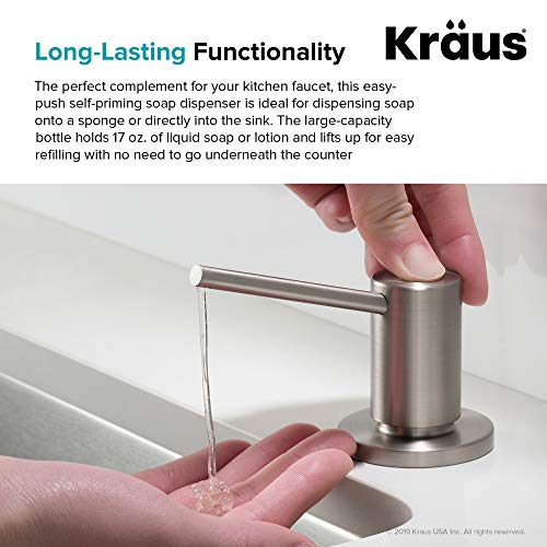 KRAUS Kitchen Soap and Lotion Dispenser in Stainless Steel, KSD-43SS - color: Stainless Steel