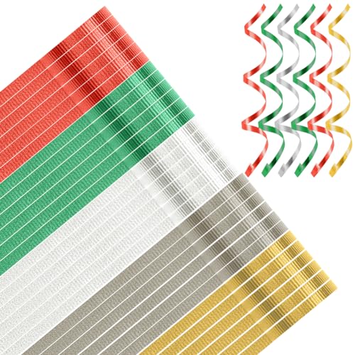 30 Roll Christmas Curling Ribbons for Crafts Bows Present Wrapping Florist Wedding Party Festival Art Craft Decor, 11 Yards Per Roll, 3/16 Inch Wide 3/16" - Set8 - size: 3/16" - Set8