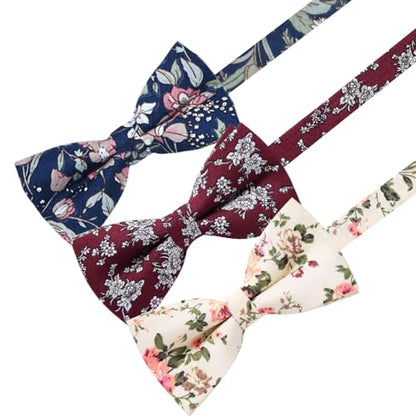 AUSKY 8 PACKS Elegant Adjustable Pre-tied Bow Ties for Men Boys (1&4&5&6&8 Pack for option) - color: A