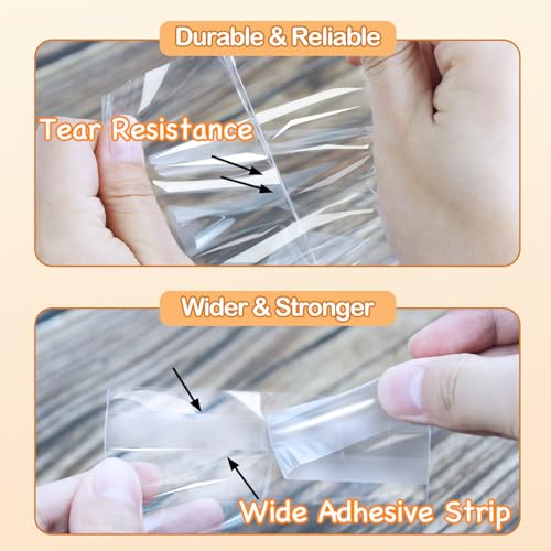 PigPotParty 5x7 in Clear Cellophane Treat Bags, Self-Sealing, 200 Pcs - color: 5"x7" (200pcs)