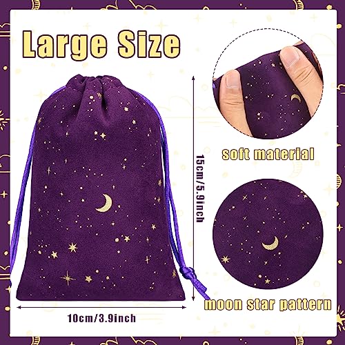 Hillban 30 Pcs 4 x 6, Purple Velvet Bag with Drawstring for Jewelry - color: Purple, size: 4 x 6 "