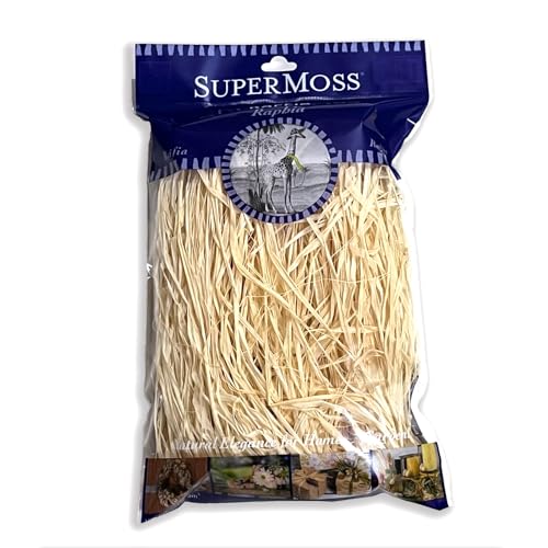 SuperMoss (30602) Raffia, Bleached White, 2oz - color: Bleached White, size: 2 oz (108 cu in)