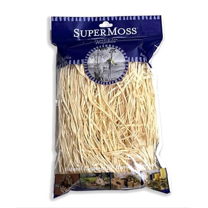 SuperMoss (30602) Raffia, Bleached White, 2oz - color: Bleached White, size: 2 oz (108 cu in)