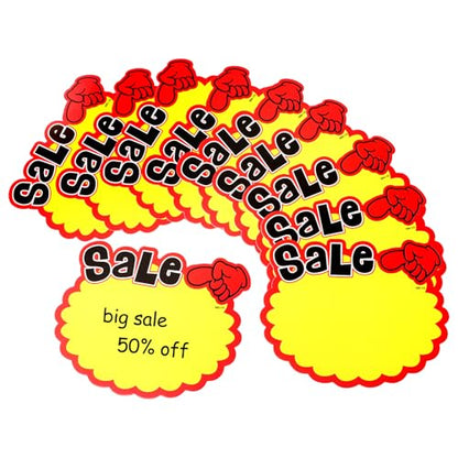 Covzoe 240 Pieces Large Burst Sign Cards, 7 x 5.5 Inch