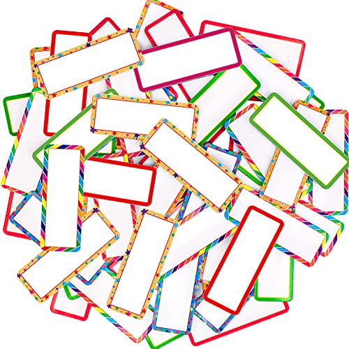Magnetic Dry Erase Labels, 60-Pack, 3.2 x 1.2 in, 6 Colors