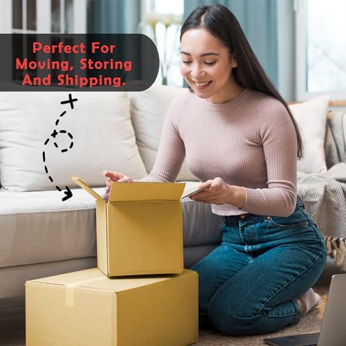 Yens Shipping Boxes 8x6x6 Inches 100 Pack - color: 100 pack, size: 8x6x6