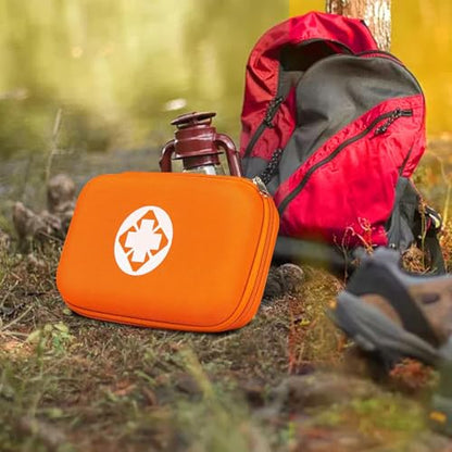 First Aid Kit 276PCS Car Home Camping Essentials Orange Emergency Kit - color: Orange-276pcs