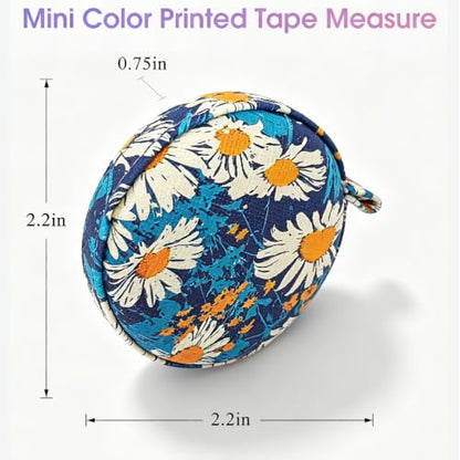 Body Measuring Tape for Body Cloth Tape Measure Fabric Tailors Sewing Medical Measurements TapeLeather Tape Measure Retractable Dual Sided Ruler (Sea Bloom) - color: Sea Bloom