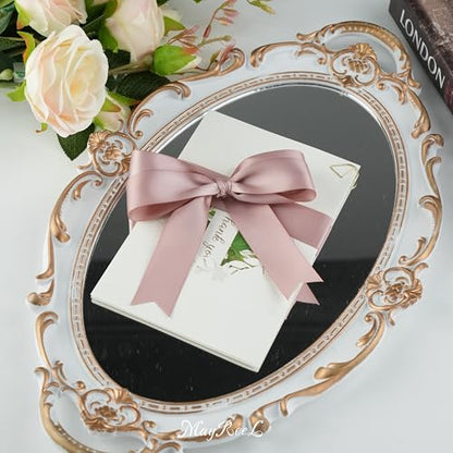 MAYREEL Dusty Rose Satin Ribbon 1 Inch Double Faced 50 Yards - color: Dusty Rose, size: 1 Inch
