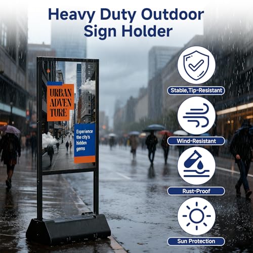 KOOV Heavy Duty Sign Holder Stand, 24"x36" Poster Stand