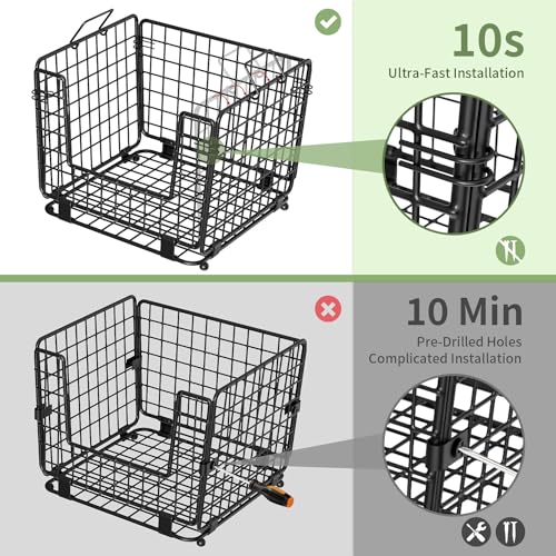 2 Pack Stackable Potato Onion Bins, Pantry Organizers and Storage - color: 2pack-black
