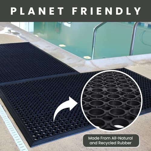 Envelor Anti Fatigue Bar Mat, Non Slip Kitchen Floor Door Mat, 24 x 36 in - size: 36"L x 24"W x 0.5"Th