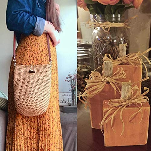 218 Yards Raffia Paper Craft Ribbon Packing Paper Twine, 1/4 Inch by 218 Yards (Kraft) - color: Kraft Raffia Paper