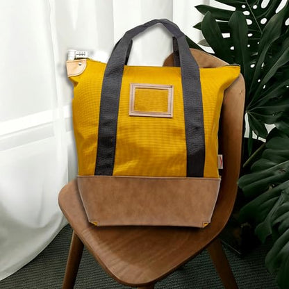 Locking Heavy Duty Courier Bag, 18x18x8 inch - color: Gold