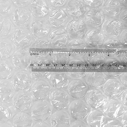 Amazon Basics Bubble Cushioning Wrap for Moving, Packing, Shipping and Storage, Heavy Duty Protection for Fragile Items, 12-inch x 100-foot Long Roll, Large 5/16", Clear - size: 12 inch x 100 ft