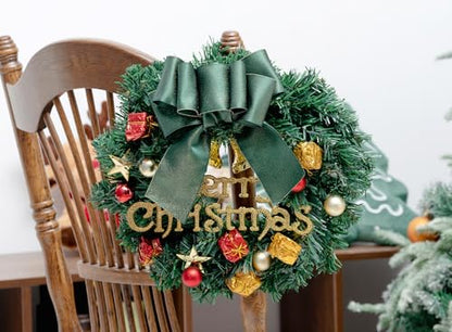 Keypan Green Satin Ribbon Wired Gold Glitter 2-1/2 Inch x 10 Yards - color: Glitter Green, size: 2-1/2"