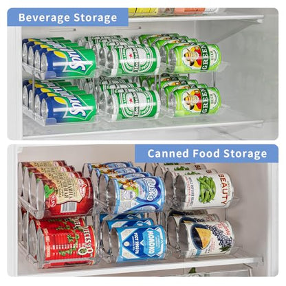 Jsyrjing Can Organizer for Pantry, 3-Tier Stackable Can Dispenser Rack - size: 3*3