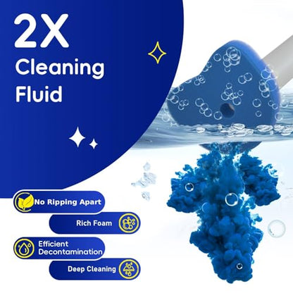 Disposable Toilet Bowl Brush with 32 Scented Toilet Wand Refills - color: 1+32 Refills