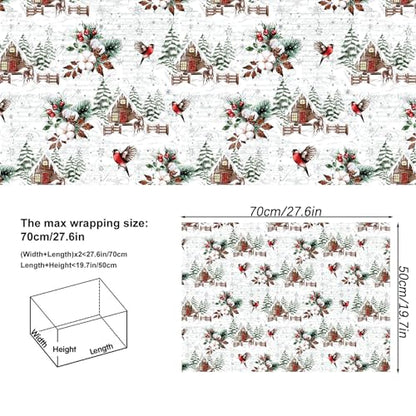 Dtiafu White Christmas Wrapping Paper 4 Watercolor Holiday Style Gift Wrap Paper Bulk for Xmas Birthday, 20 X 28 Inches, Folded Flat (8 Sheet) - color: Funny