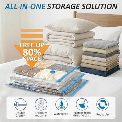 Vacuum Storage Bags with Hand Pump, Vacuum Seal Space Saver Bags,20 Combo - size: Combo