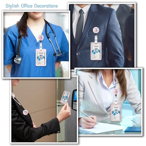 Lanyard, Id Badge Holder，Teacher Card Retractable Reel, Bird - color: Bird