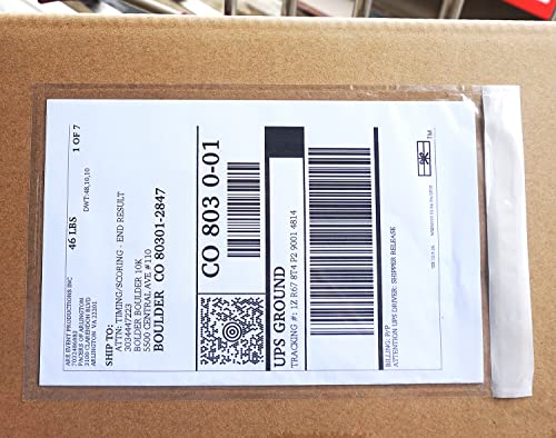 BEUYI Premium 6''x10'' Packing List Envelope, Tailored Size for Letter-size Paper Folded in Half, Adhesive Shipping Label Pouch/Sleeve (50 pack) - size: 6''x10''／50 pack