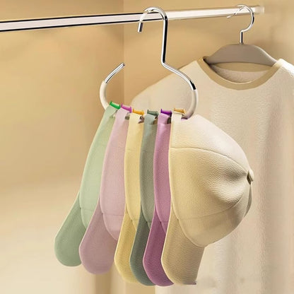Belt/Scarf Hangers for Closet - 2 PCS Nonslip Space Saving Steel Tie Rings Holder Organizer for Hat, Neckties, Shawls Scarves, Veils, Pashminas Display(White) - color: White