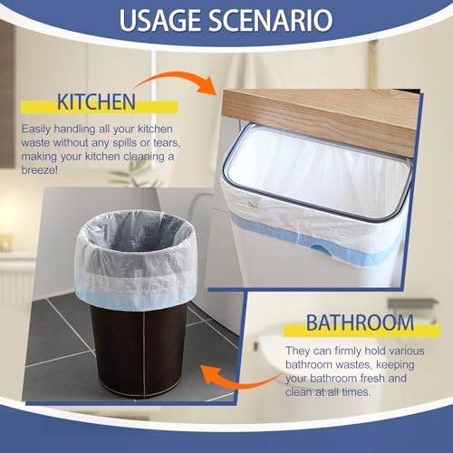 Small Trash Bags 4 Gallon Drawstring,1.1 Mil,Unscented,240 Count - color: 4gal-240