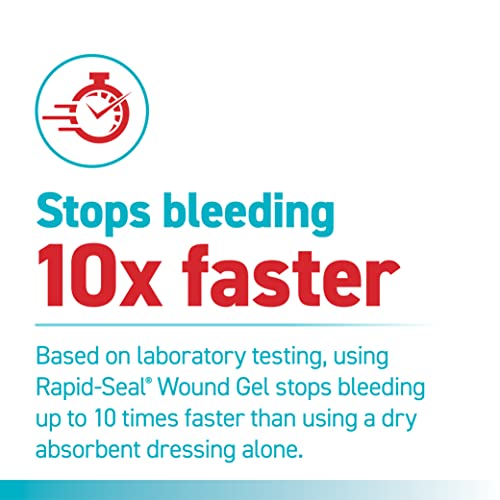 Rapid-Seal Hemostatic Wound Gel, 2 Tube, Stops Bleeding in Seconds - size: 2 Tubes (0.5 Fl Oz Each)