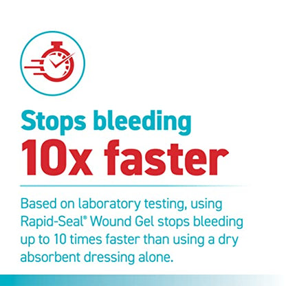 Rapid-Seal Hemostatic Wound Gel, 2 Tube, Stops Bleeding in Seconds - size: 2 Tubes (0.5 Fl Oz Each)