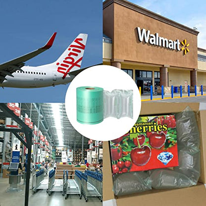 MINI AIR EA2/EA2S Air Pillows for Shipping, Packaging Air Bags, 8"X4" 4000Pcs 1312 FT Per Roll, Inflatable Supplies Box Filler, Air Cushion Film, 4 Roll - size: 4 roll