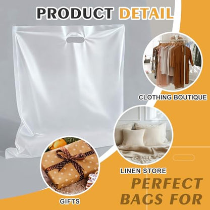 Maitys 100 Pcs Large Plastic Bags, 18 x 20 Inches, Clear - color: Clear, size: 18 x 20 Inches