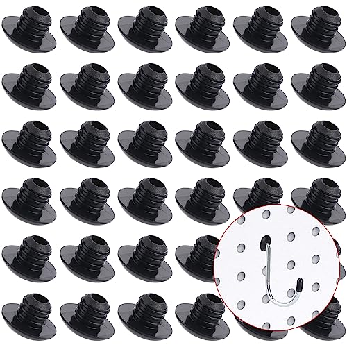 Pegboard Hook Locks, for Stopping Hooks from Falling Off, 60PCS, Black - color: Black