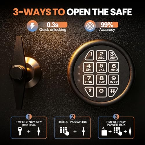 KAER 5.8 Cuft Large Drop Safe for Business with Internal Locker, Heavy Duty Cash Depository Safe with Drop Slot, Steel Money Safe with Anti-Fishing & Alarm for Slips,Documents,Office Church Retail - size: 5.8 Cuft