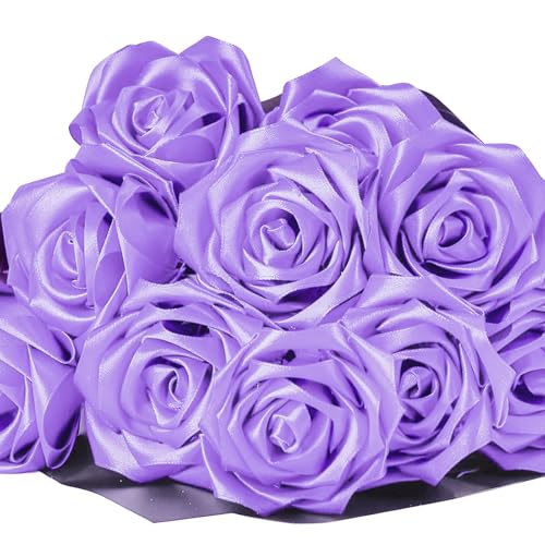 Mauproy Lavender Purple Satin Ribbon, 1-1/2 Inch, 50 Yards - color: Lavender