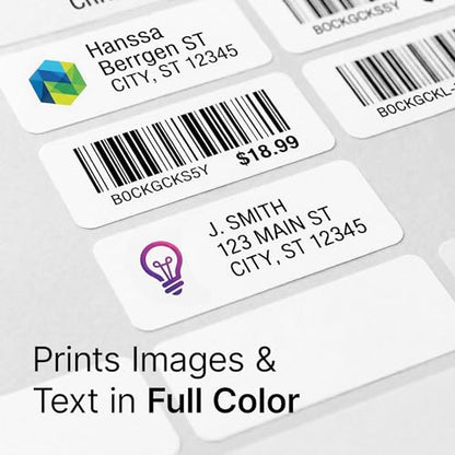 1.75" X 0.5" Matte White Return Address Labels (30 Sheets, 2400 Stickers) - size: 1-3/4" X 1/2"