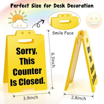 Checkout Counter Closed Sign - Sorry, This Counter is Closed, Mini Little Reminder Check out Check-out Desktop Shop Office Bank Restaurant Hotel Cafe Retail Business Cubicle Desk Accessories