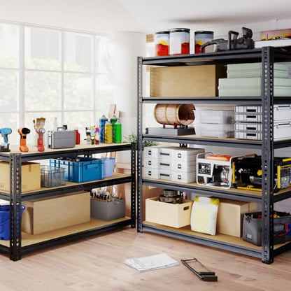 Garage Storage Shelves, Heavy Duty Shelving, 20" D x 40" W x 72" H - size: 20"D x 40"W x 72"H