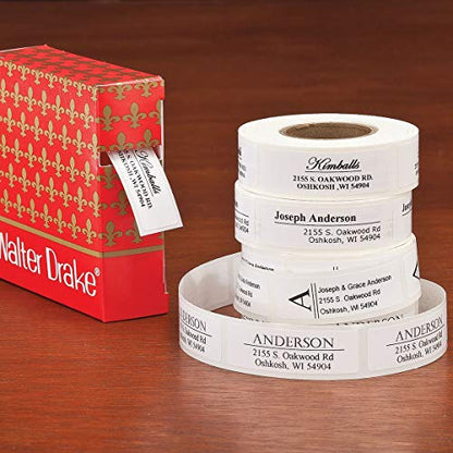 Custom Bold and Centered Address Labels 200, Clear - color: Clear
